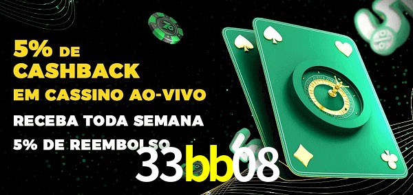 Promoções do cassino ao Vivo 33bb08